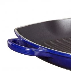 COOKWARE Le Creuset 10.25'' Signature Square Skillet Grill - Indigo 12 COOKWARE Le Creuset 10.25'' Signature Square Skillet Grill - Indigo