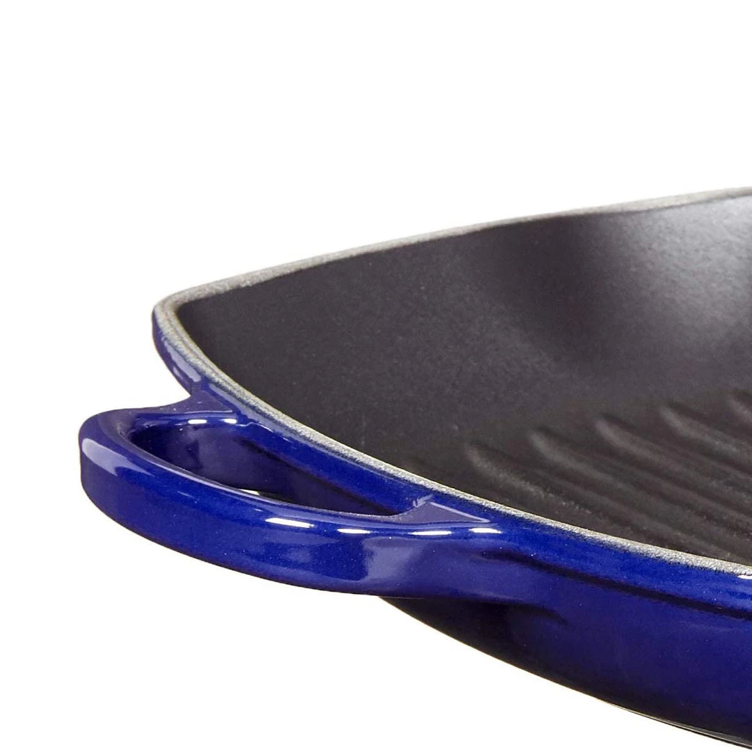 COOKWARE Le Creuset 10.25'' Signature Square Skillet Grill - Indigo 7 COOKWARE Le Creuset 10.25'' Signature Square Skillet Grill - Indigo