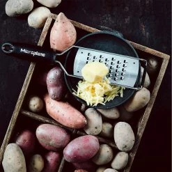 COOKS TOOLS Microplane 45008 Gourmet Series Stainless Steel Extra Coarse Grater, Silver