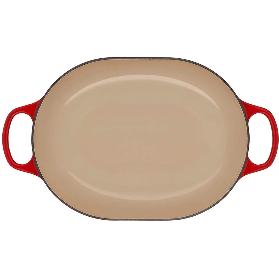 COOKWARE Le Creuset 3.75 Qt. Signature Oval Casserole - Cerise 6 COOKWARE Le Creuset 3.75 Qt. Signature Oval Casserole - Cerise