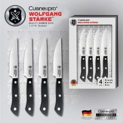 Cuisine::pro Wolfgang Starke Steak Knife Set/4 CUTLERY 10 Cuisine::pro Wolfgang Starke Steak Knife Set/4 CUTLERY