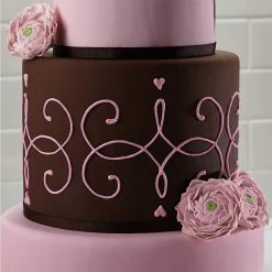 COOKWARE Cake Boss Decorating Tools 4-Piece Classic Fondant Imprint Mat Set