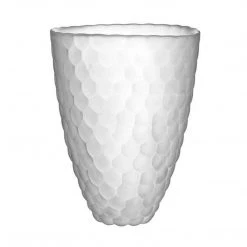 Orrefors Raspberry 8.25" Frost Crystal Vase COOKWARE