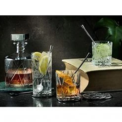 Orrefors City Mixing Glass With Bar Spoon, Clear