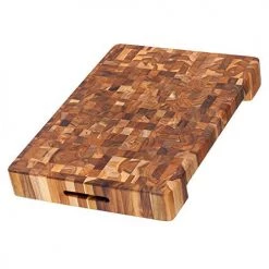 Teakhaus Cutting Board - Rectangle Carving Board With Hand Grip And Bowl Cut Out (20 X 14 X 2.5 In.) - By Teakhaus COOKS TOOLS