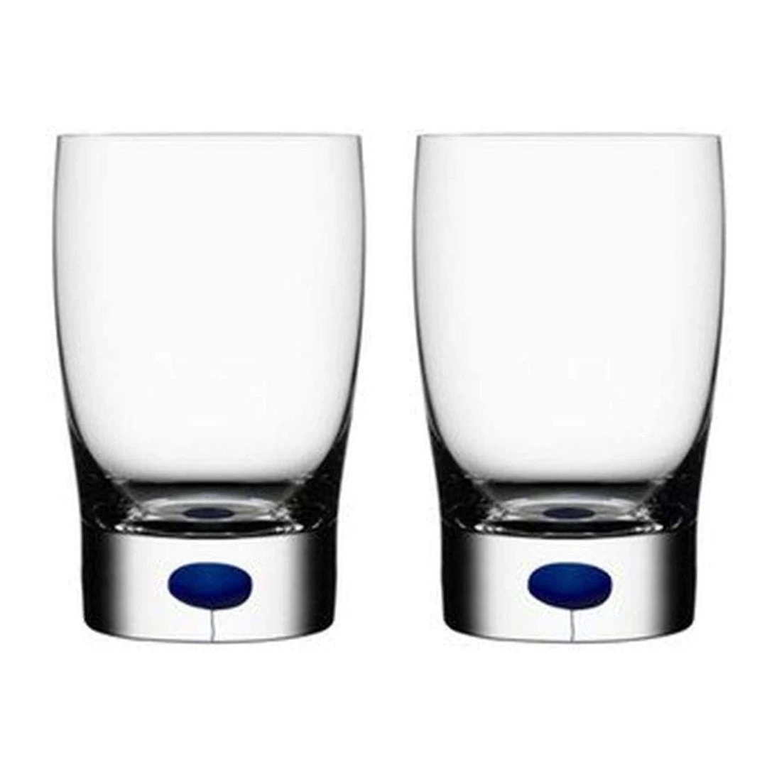 Orrefors Intermezzo Blue 8.44 Ounce Tumbler/Juice, Pair, Small 3 Orrefors Intermezzo Blue 8.44 Ounce Tumbler/Juice, Pair, Small