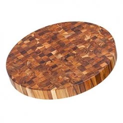 Teakhaus Cutting Board - Circular End Grain Cheese Board And Butcher Block (18 X 2 In.) - By Teakhaus