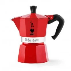 Bialetti 6 Cup Moka Stovetop Espresso Maker, Red