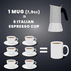 Bialetti Venus 6-Cup Stainless Steel Induction-Capable Stovetop Espresso Maker, Silver COFFEE & TEA 17 Bialetti Venus 6-Cup Stainless Steel Induction-Capable Stovetop Espresso Maker, Silver COFFEE & TEA