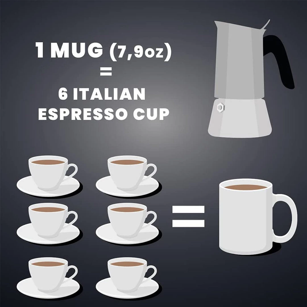 Bialetti Venus 6-Cup Stainless Steel Induction-Capable Stovetop Espresso Maker, Silver COFFEE & TEA 9 Bialetti Venus 6-Cup Stainless Steel Induction-Capable Stovetop Espresso Maker, Silver COFFEE & TEA