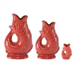 Wade Ceramics COFFEE & TEA Gluggle Jug Brazilian Flag Extra Large, 10-Inch, 38 Fluid Ounce Capacity