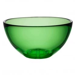KOSTA BODA BRUK GREEN SERVING BOWL SMALL