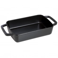 Staub Cast Iron 15'' X 10'' Roasting Pan - Matte Black
