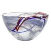 KOSTA BODA CONTRAST BOWL MEDIUM GREY