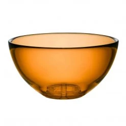 KOSTA BODA BRUK AMBER SERVING BOWL SMALL