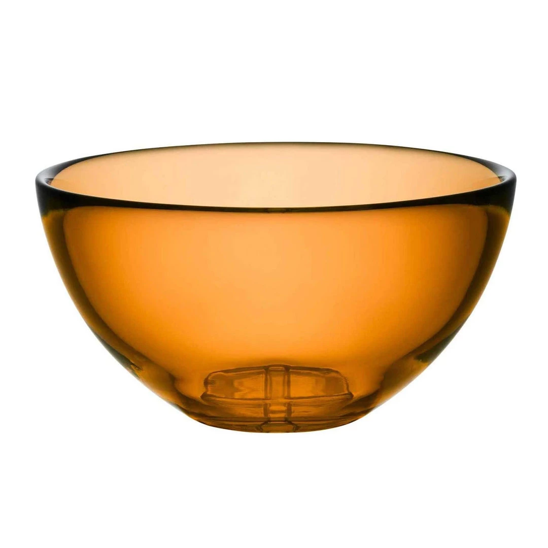 KOSTA BODA BRUK AMBER SERVING BOWL SMALL 3 KOSTA BODA BRUK AMBER SERVING BOWL SMALL