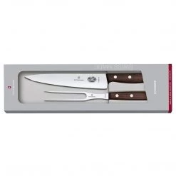 Victorinox Wood 2-Piece Kitchen Set (7.5" Carving, 8" Bread)