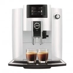 Jura E6 Piano White Super Automatic Coffee Center COFFEE & TEA