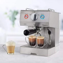 COFFEE & TEA Capresso Cafe Select Professional Stainless Steel Espresso And Cappuccino Machine