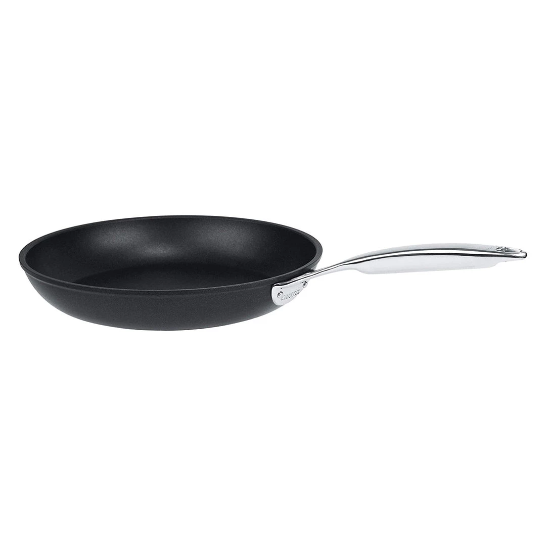 CRISTEL, Exceliss+ Non-Stick Coating FREE PFOA/PFOS Fryingpan With Anodized Aluminum, 3-Ply Construction, Brushed Finish, Dishwasher Oven Safe, All Hobs + Induction, Castel'Pro Ultralu Collection, 8". 3 CRISTEL, Exceliss+ Non-Stick Coating FREE PFOA/PFOS Fryingpan With Anodized Aluminum, 3-Ply Construction, Brushed Finish, Dishwasher Oven Safe, All Hobs + Induction, Castel'Pro Ultralu Collection, 8".