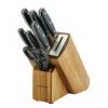 Anolon AlwaysSharp Japanese Steel Knife Block Set With Built-In Sharpener, 8 Piece