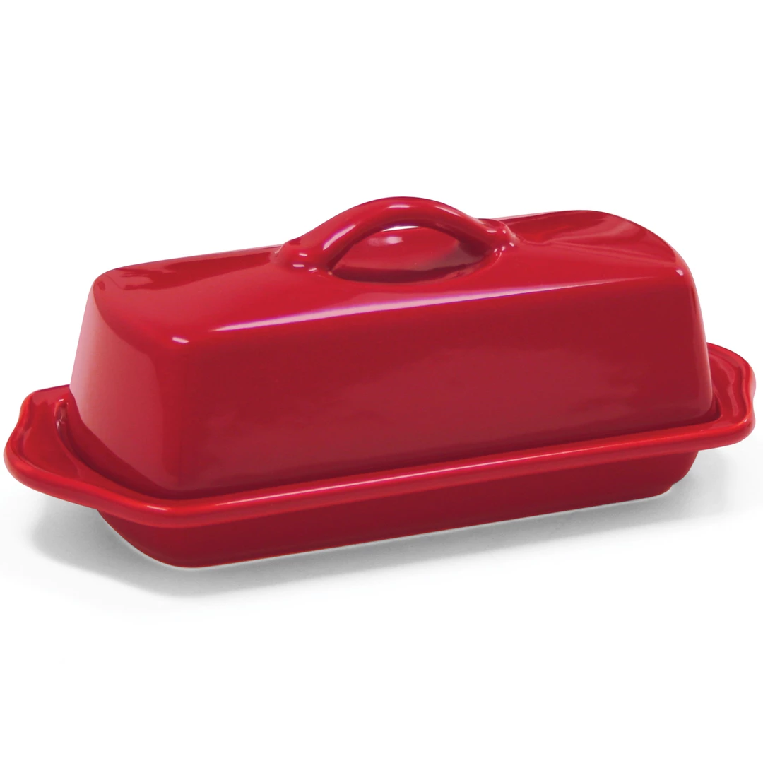 Chantal Full-Size 8.5'' Butter Dish - True Red SALE SPECIALS 3 Chantal Full-Size 8.5'' Butter Dish - True Red SALE SPECIALS