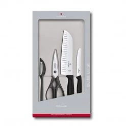 CUTLERY Victorinox Swiss Classic 4 Piece Kitchen Set (Black)
