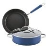 Anolon Advanced Hard-Anodized Nonstick 3-Piece Cookware Set-Indigo