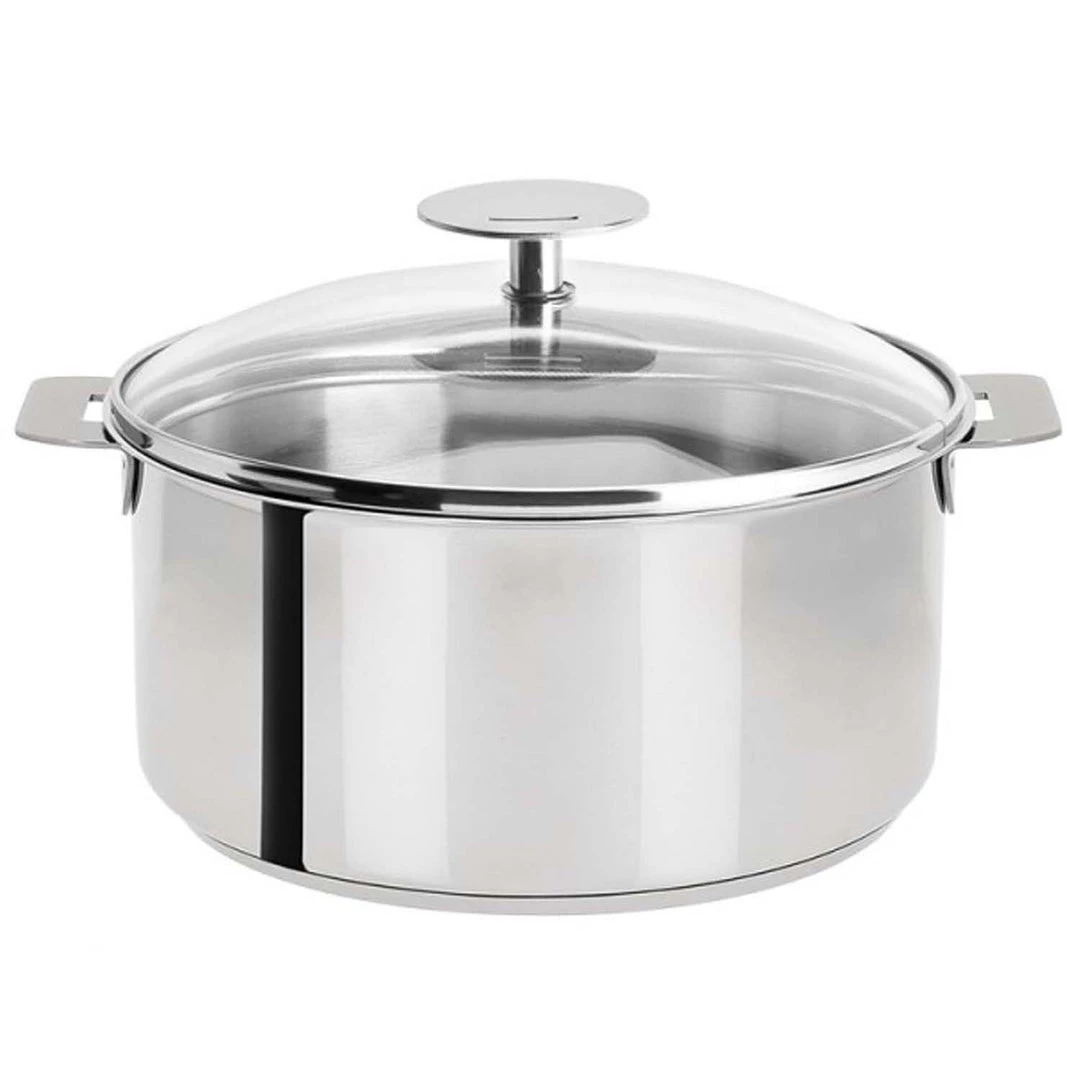 COOKWARE Cristel Mutine Detachable Handle 5.5-Quart Stewpan With Domed Glass Lid 3 COOKWARE Cristel Mutine Detachable Handle 5.5-Quart Stewpan With Domed Glass Lid