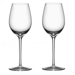 Orrefors Premier 10 Oz. White Wine Stemware, Set Of 2, 9 1/16" X 3 3/16", Clear