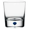 Orrefors Intermezzo 8.3 Ounce Old Fashioned/Whiskey Glass, Clesr/Blue