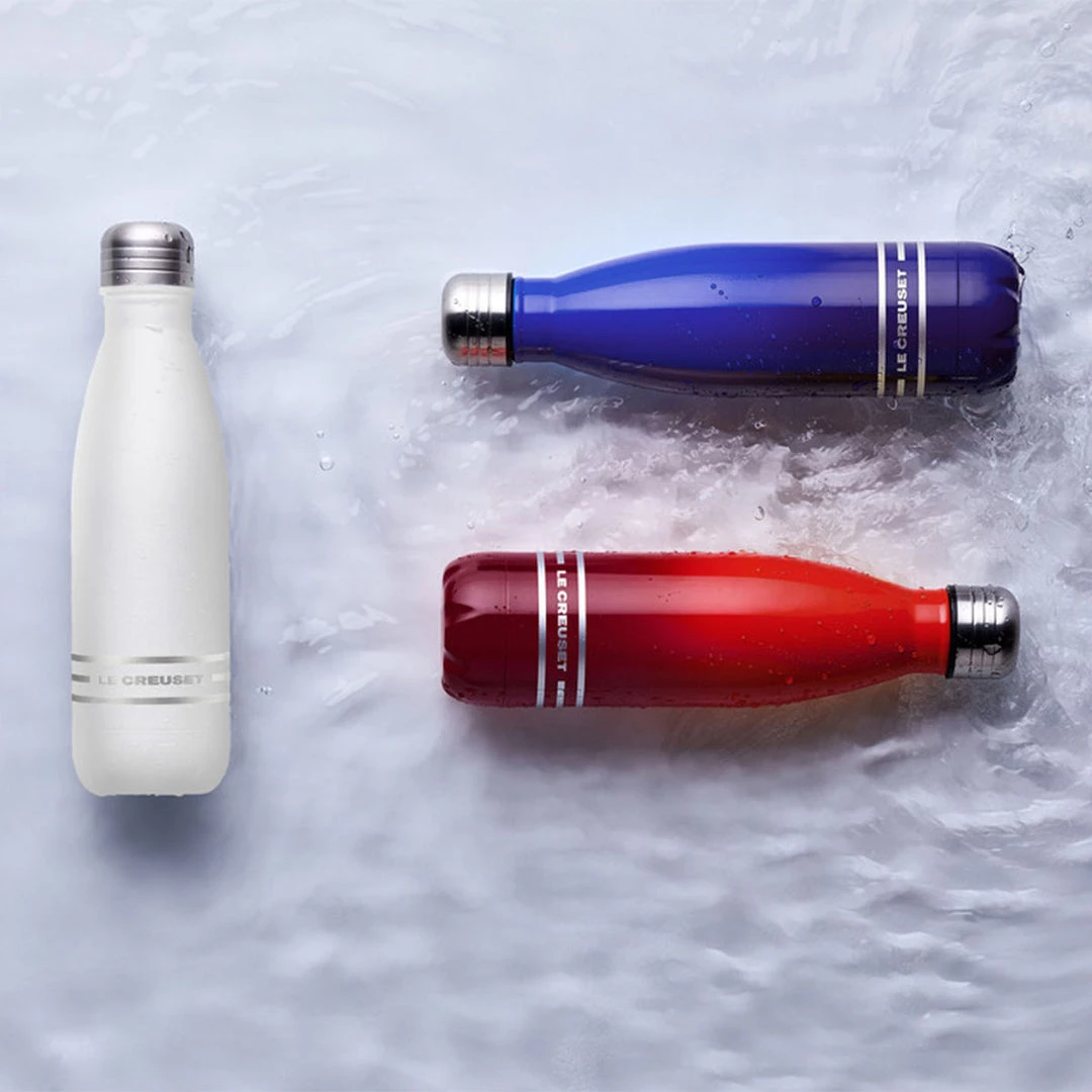 Le Creuset 17 Oz. Stainless Steel Hydration Bottle - Flame COFFEE & TEA 6 Le Creuset 17 Oz. Stainless Steel Hydration Bottle - Flame COFFEE & TEA
