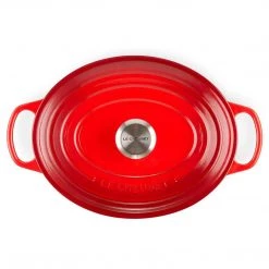 COOKWARE Le Creuset 9.5 Qt. Signature Oval Dutch Oven - Cerise 17 COOKWARE Le Creuset 9.5 Qt. Signature Oval Dutch Oven - Cerise