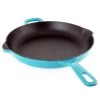 Chantal Round Cast Iron 10'' Skillet - Sea Blue