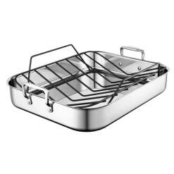 Le Creuset Stainless Steel Roasting Pan With Nonstick Rack