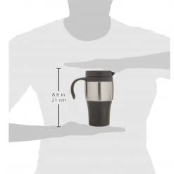 Trudeau Maison Mariner II Travel Mug, 14 Oz, Grey COFFEE & TEA