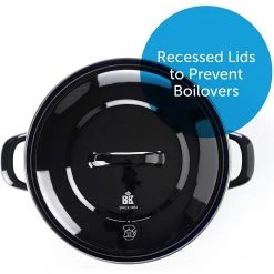 BK Cookware BV Dutch Oven 2.5QT, Black, (CC002461-001)