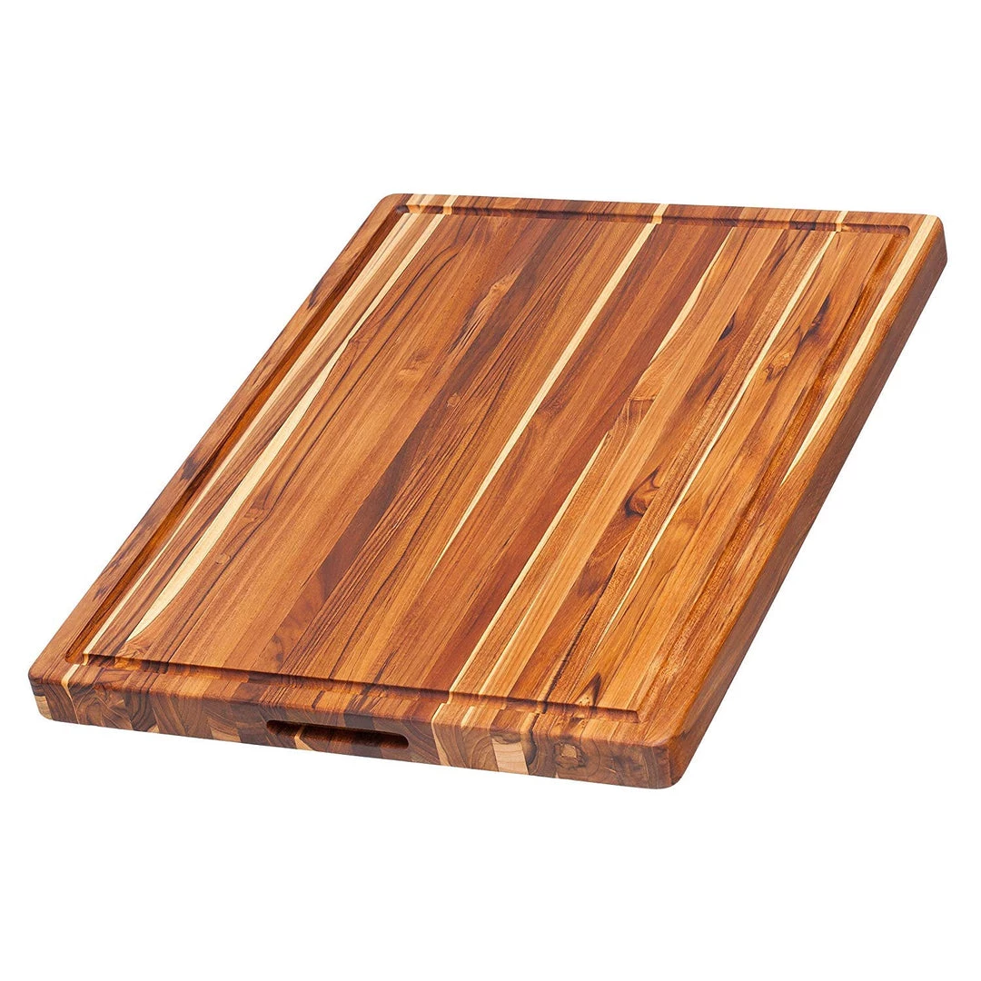 Teakhaus Cutting Board - Rectangle Board With Hand Grip And Juice Canal COOKWARE 3 Teakhaus Cutting Board - Rectangle Board With Hand Grip And Juice Canal COOKWARE