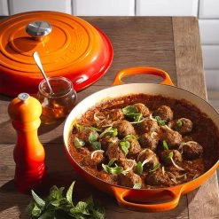 Le Creuset 3.5-Quart Signature Braiser - Flame 12 Le Creuset 3.5-Quart Signature Braiser - Flame