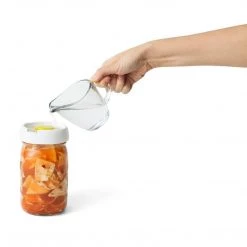 COOKWARE Chef'n Quickler Fermentation Lid For Wide Mouth Mason Jars, White