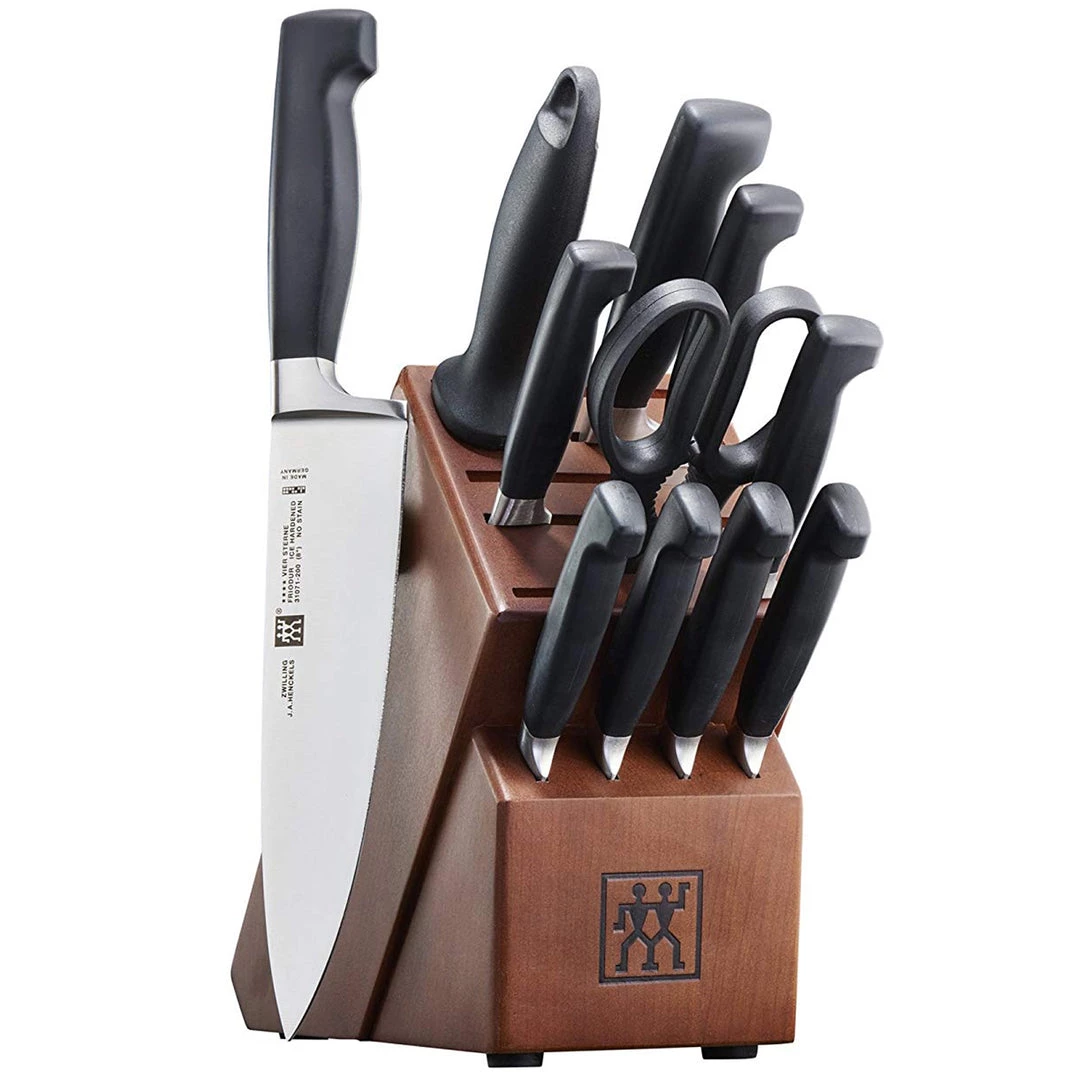 CUTLERY Zwilling J.A. Henckels Four Star 12-Piece Knife Block Set 3 CUTLERY Zwilling J.A. Henckels Four Star 12-Piece Knife Block Set