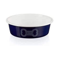 Le Creuset 4 Cup Medium Dog Bowl - Dark Blue HOME