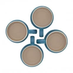 Le Creuset 13 Oz. / 380ml Set Of 4 Heritage Mugs - Deep Teal