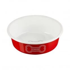 Le Creuset 4 Cup Medium Dog Bowl - Red HOME