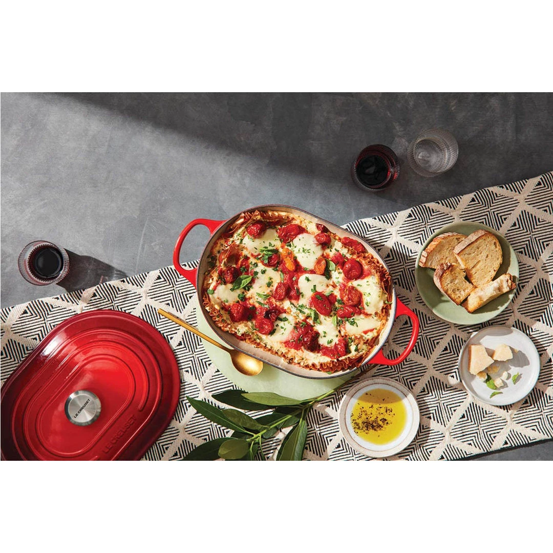 COOKWARE Le Creuset 3.75 Qt. Signature Oval Casserole - Cerise 7 COOKWARE Le Creuset 3.75 Qt. Signature Oval Casserole - Cerise