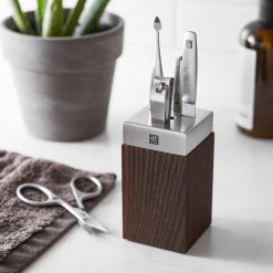 Zwilling J.A. Henckels TWINOX 5-Piece Spa Bath Station Wood