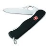 CUTLERY Victorinox Swiss Army One-Hand Sentinel Clip Non-Serrated Pocket Knife, Black,111mm