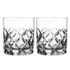 Orrefors Crystal Sofiero Double Old Fashioned Pair