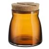 KOSTA BODA BRUK JAR WITH CORK AMBER MED HOME