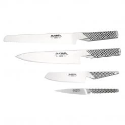 Global Teikoku 5 Piece Stainless Steel Knife Block Set CUTLERY